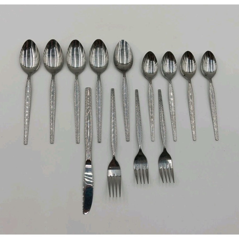 13Pc ENSENADA Stanley Roberts Rogers Co. Regina Stainless Steel Flatware Korea